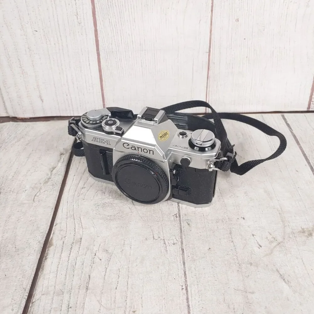 NEW BATTERY - Canon AE-1 Program 35mm SLR Film Camera BODY ONLY Silver - TESTED